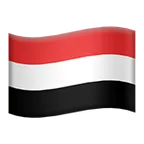 flag: Yemen per la piattaforma Apple