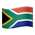 flag: South Africa لمنصة Apple