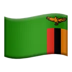 Apple प्लेटफ़ॉर्म के लिए flag: Zambia