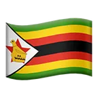 flag: Zimbabwe for Apple-plattformen