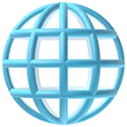 globe with meridians voor Apple platform