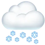cloud with snow for Apple platform