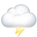 cloud with lightning لمنصة Apple