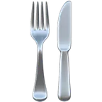 fork and knife alustalla Apple