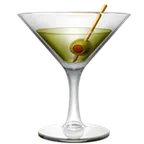 cocktail glass for Apple-plattformen