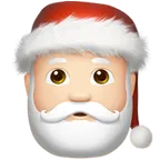 Santa Claus: light skin tone per la piattaforma Apple