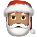 Apple 플랫폼을 위한 Santa Claus: medium skin tone