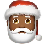 Santa Claus: medium-dark skin tone pentru platforma Apple