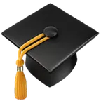 graduation cap för Apple-plattform