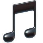 musical note for Apple-plattformen