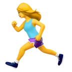 Appleプラットフォームのwoman running