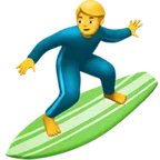 Apple 平台中的 man surfing