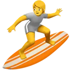Apple প্ল্যাটফর্মে জন্য person surfing