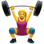 woman lifting weights עבור פלטפורמת Apple
