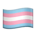 transgender flag for Apple-plattformen