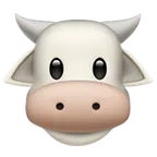 Apple platformon a(z) cow face képe