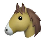 horse face alustalla Apple