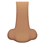 Apple dla platformy nose: medium skin tone