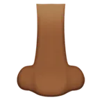 nose: medium-dark skin tone สำหรับแพลตฟอร์ม Apple