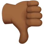 thumbs down: medium-dark skin tone per la piattaforma Apple