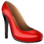 high-heeled shoe لمنصة Apple