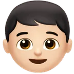 boy: light skin tone für Apple Plattform