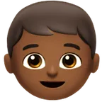 boy: medium-dark skin tone สำหรับแพลตฟอร์ม Apple