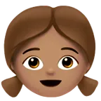 Apple dla platformy girl: medium skin tone