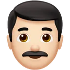 man: light skin tone per la piattaforma Apple