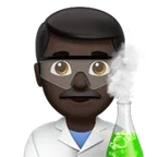 man scientist: dark skin tone pentru platforma Apple