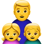 family: man, girl, boy for Apple-plattformen