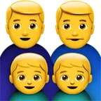 family: man, man, boy, boy for Apple platform