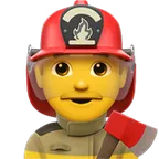 man firefighter for Apple platform