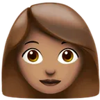 woman: medium skin tone per la piattaforma Apple