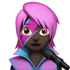woman singer: dark skin tone til Apple platform
