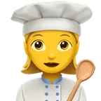 Apple প্ল্যাটফর্মে জন্য woman cook