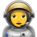 Apple 平台中的 woman astronaut