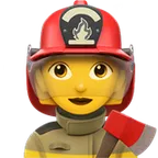 Appleプラットフォームのwoman firefighter