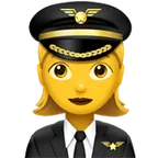woman pilot för Apple-plattform