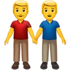 Appleプラットフォームのmen holding hands