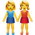 Apple 플랫폼을 위한 women holding hands