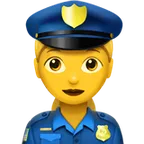 woman police officer för Apple-plattform