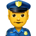 Apple platformu için man police officer