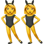 women with bunny ears for Apple platform