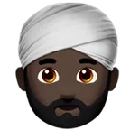 man wearing turban: dark skin tone til Apple platform
