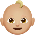 baby: medium-light skin tone per la piattaforma Apple