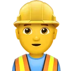 man construction worker untuk platform Apple