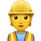 construction worker لمنصة Apple