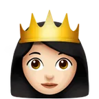 princess: light skin tone untuk platform Apple