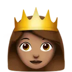 Apple 플랫폼을 위한 princess: medium skin tone